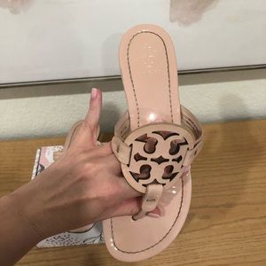 Tory Burch Miller sea shell pink sandals